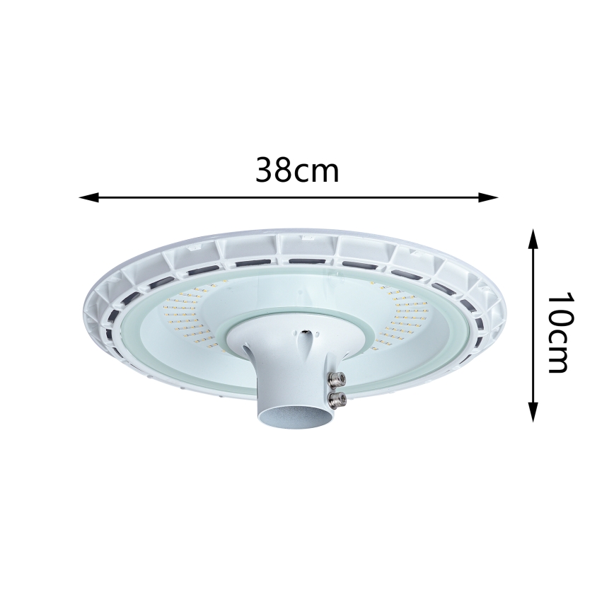 Brilagi - Lampione stradale LED da esterno con palo da 3 m URBANSPARK LED/120W/230V bianco IP65