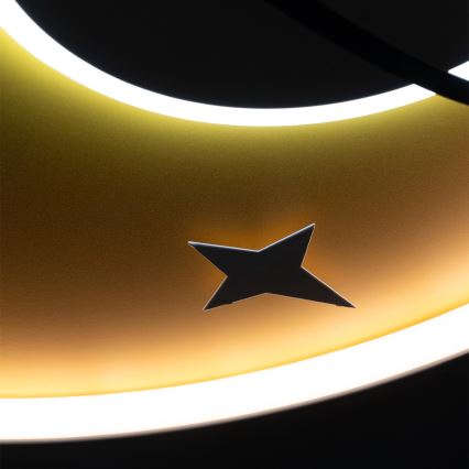 Brilagi -LED Plafoniera a LED per bambini STARSHIP LED/64W/230V 3000/4500K gialla