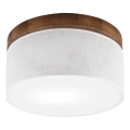 Brilagi - LED Plafoniera BELLADONNA 1xE27/15W/230V diametro 30 cm bianco/quercia ciliegio