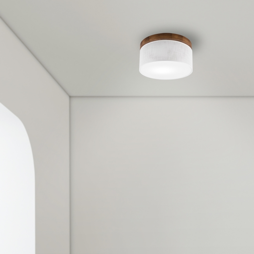 Brilagi - LED Plafoniera BELLADONNA 1xE27/15W/230V diametro 30 cm bianco/quercia ciliegio