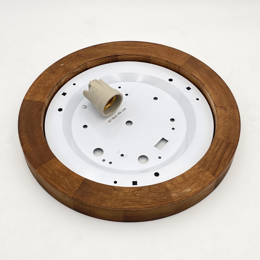 Brilagi - LED Plafoniera BELLADONNA 1xE27/15W/230V diametro 30 cm bianco/quercia ciliegio