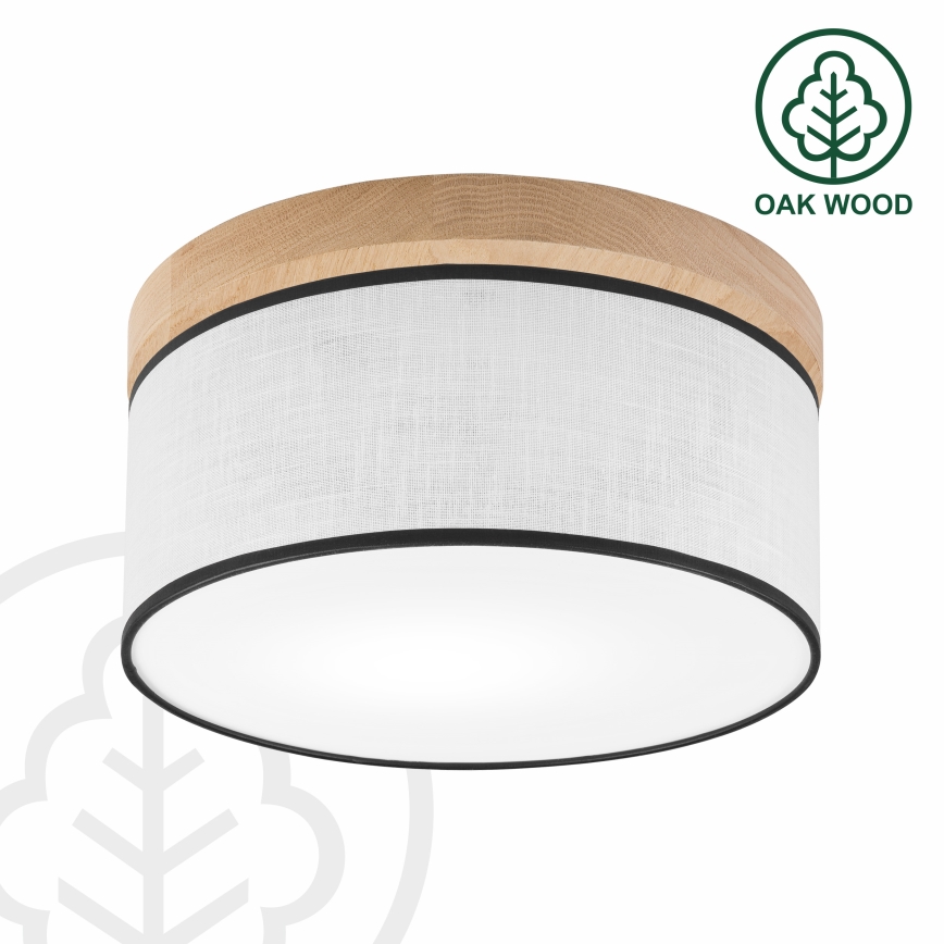 Brilagi - LED Plafoniera BELLADONNA 1xE27/15W/230V diametro 30 cm bianco/quercia