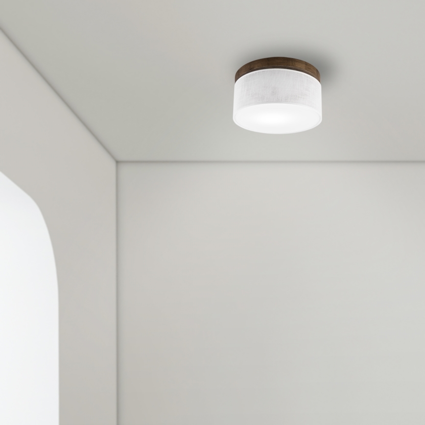 Brilagi - LED Plafoniera BELLADONNA 1xE27/15W/230V diametro 30 cm bianco/quercia