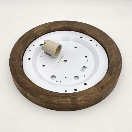 Brilagi - LED Plafoniera BELLADONNA 1xE27/15W/230V diametro 30 cm bianco/quercia
