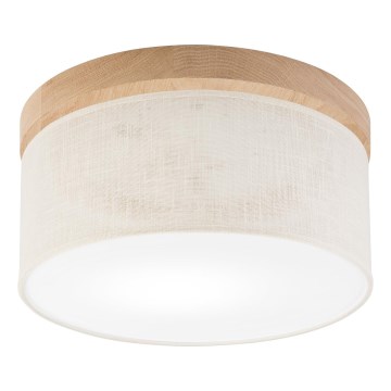 Brilagi - LED Plafoniera BELLADONNA 1xE27/15W/230V diametro 30 cm color crema/quercia