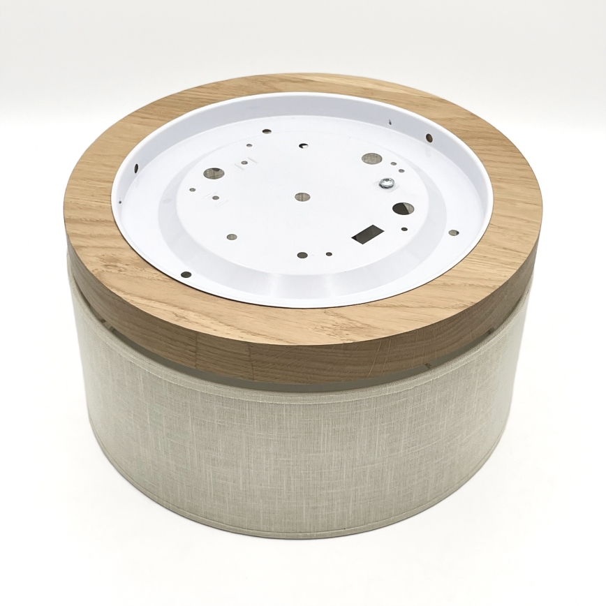 Brilagi - LED Plafoniera BELLADONNA 1xE27/15W/230V diametro 30 cm color crema/quercia