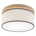 Brilagi - LED Plafoniera BELLADONNA 1xE27/15W/230V diametro 30 cm color crema/quercia