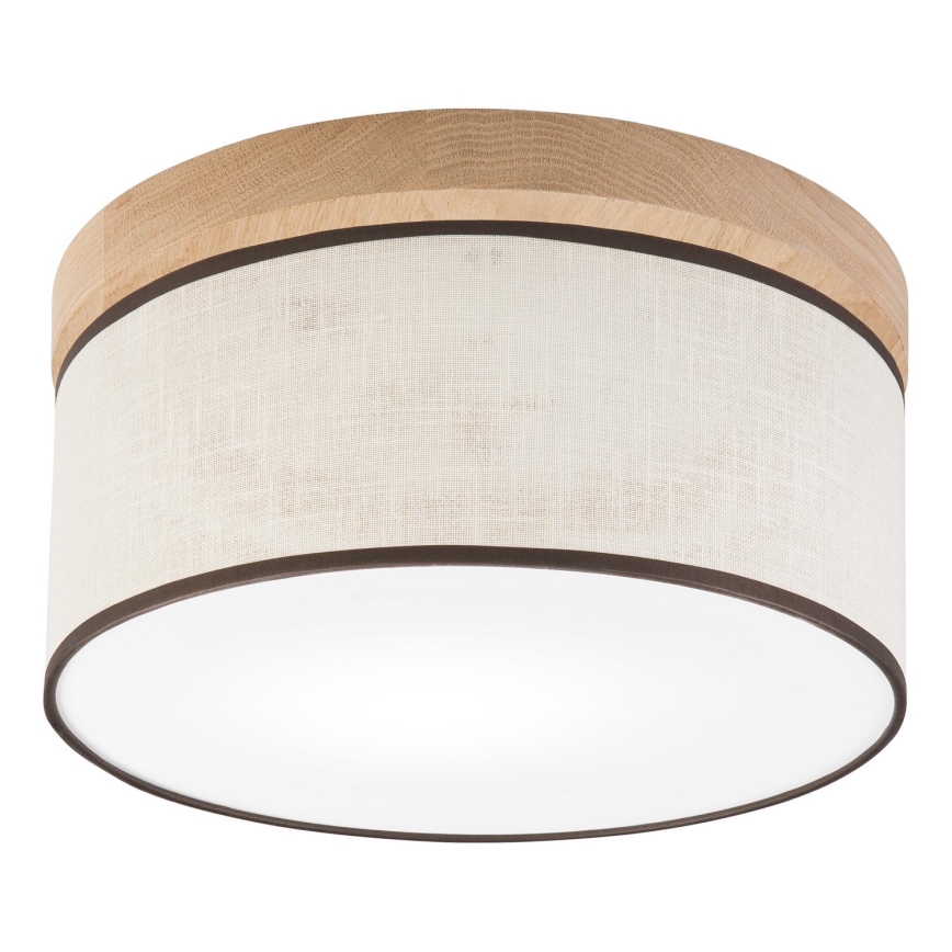 Brilagi - LED Plafoniera BELLADONNA 1xE27/15W/230V diametro 30 cm color crema/quercia