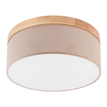 Brilagi - LED Plafoniera BELLADONNA 2xE27/15W/230V beige/pino