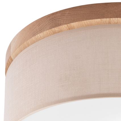 Brilagi - LED Plafoniera BELLADONNA 2xE27/15W/230V beige/quercia
