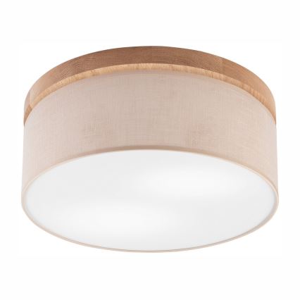 Brilagi - LED Plafoniera BELLADONNA 2xE27/15W/230V beige/quercia