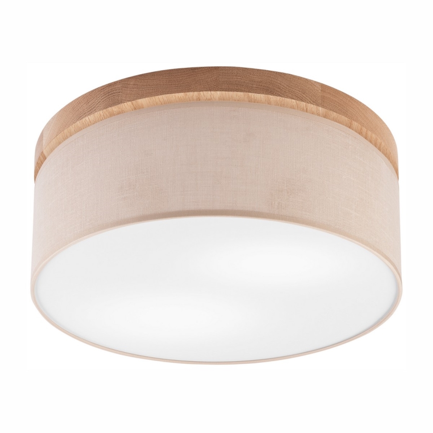 Brilagi - LED Plafoniera BELLADONNA 2xE27/15W/230V beige/quercia