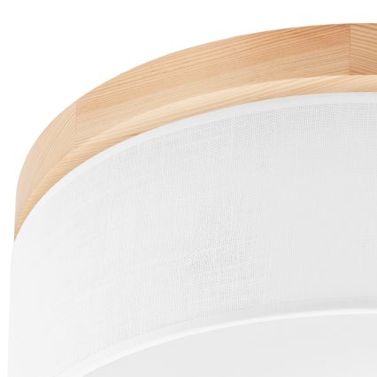 Brilagi - LED Plafoniera BELLADONNA 2xE27/15W/230V bianco/pino