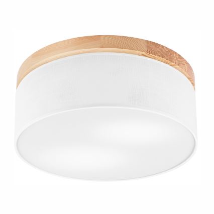 Brilagi - LED Plafoniera BELLADONNA 2xE27/15W/230V bianco/pino