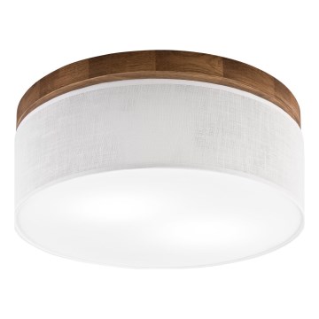 Brilagi - LED Plafoniera BELLADONNA 2xE27/15W/230V diametro 40 cm bianco/quercia ciliegio