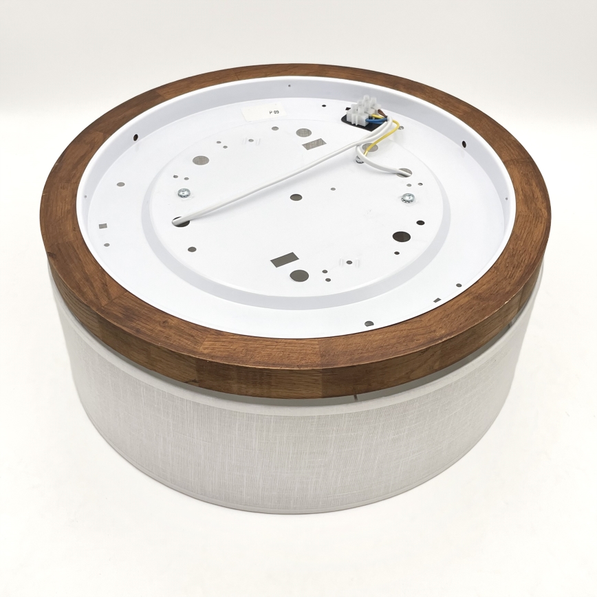 Brilagi - LED Plafoniera BELLADONNA 2xE27/15W/230V diametro 40 cm bianco/quercia ciliegio