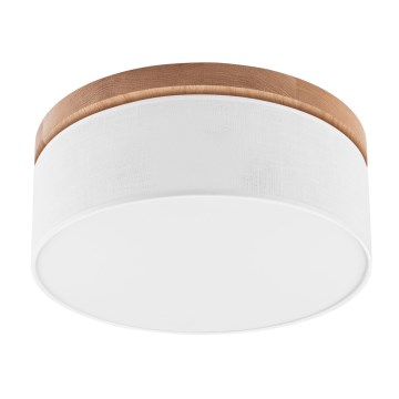 Brilagi - LED Plafoniera BELLADONNA 2xE27/15W/230V diametro 40 cm bianco/quercia