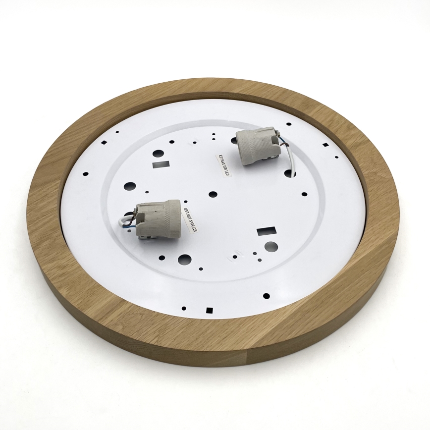 Brilagi - LED Plafoniera BELLADONNA 2xE27/15W/230V diametro 40 cm bianco/quercia
