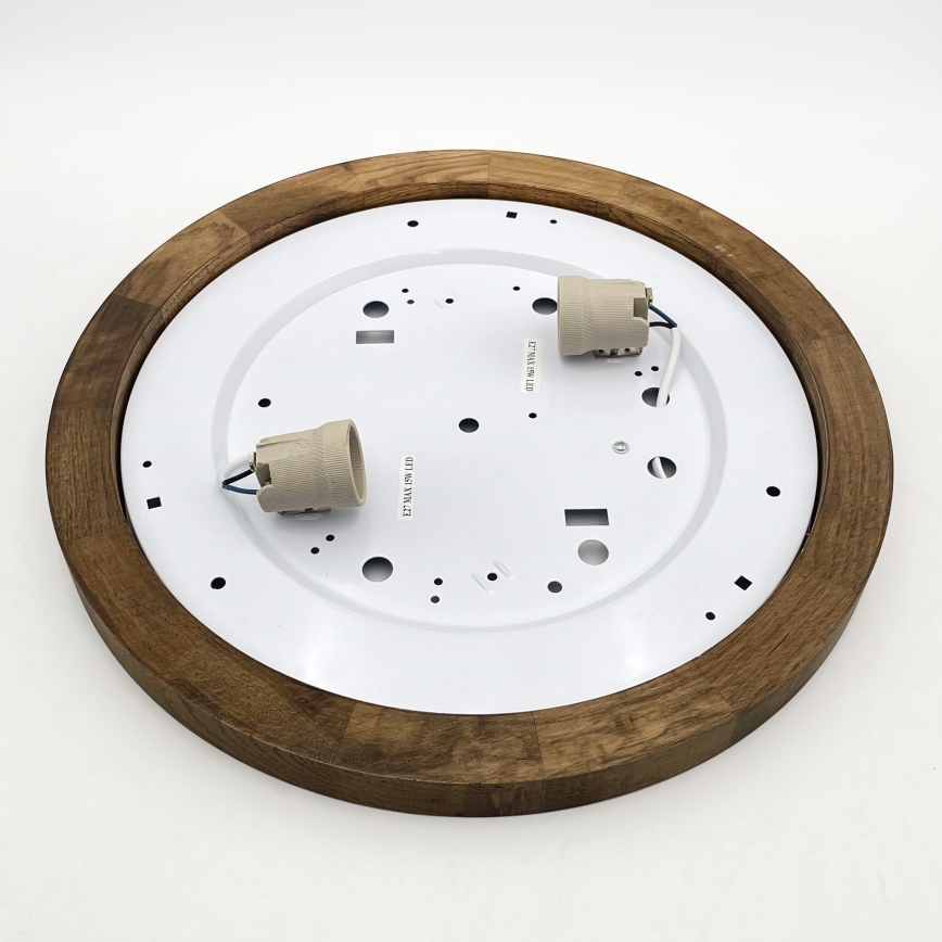 Brilagi - LED Plafoniera BELLADONNA 2xE27/15W/230V diametro 40 cm bianco/quercia