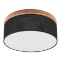 Brilagi - LED Plafoniera BELLADONNA 2xE27/15W/230V nero/quercia
