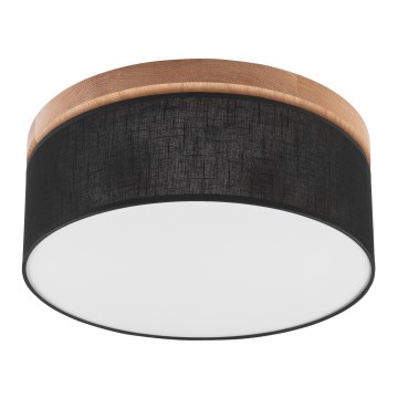 Brilagi - LED Plafoniera BELLADONNA 2xE27/15W/230V nero/quercia