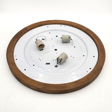 Brilagi - LED Plafoniera BELLADONNA 3xE27/15W/230V diametro 50 cm bianco/quercia ciliegio