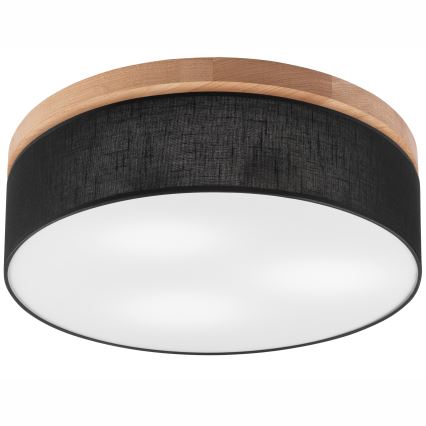 Brilagi - LED Plafoniera BELLADONNA 3xE27/15W/230V nero/quercia