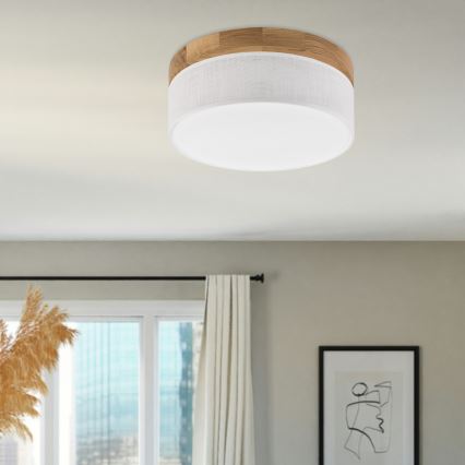 Brilagi - LED Plafoniera BELLADONNA LED/20W/230V Ø 30 cm bianco/rovere
