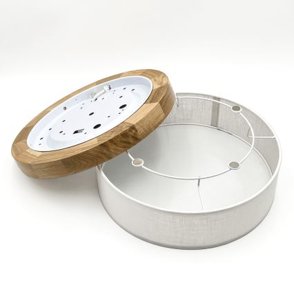 Brilagi - LED Plafoniera BELLADONNA LED/20W/230V Ø 30 cm bianco/rovere