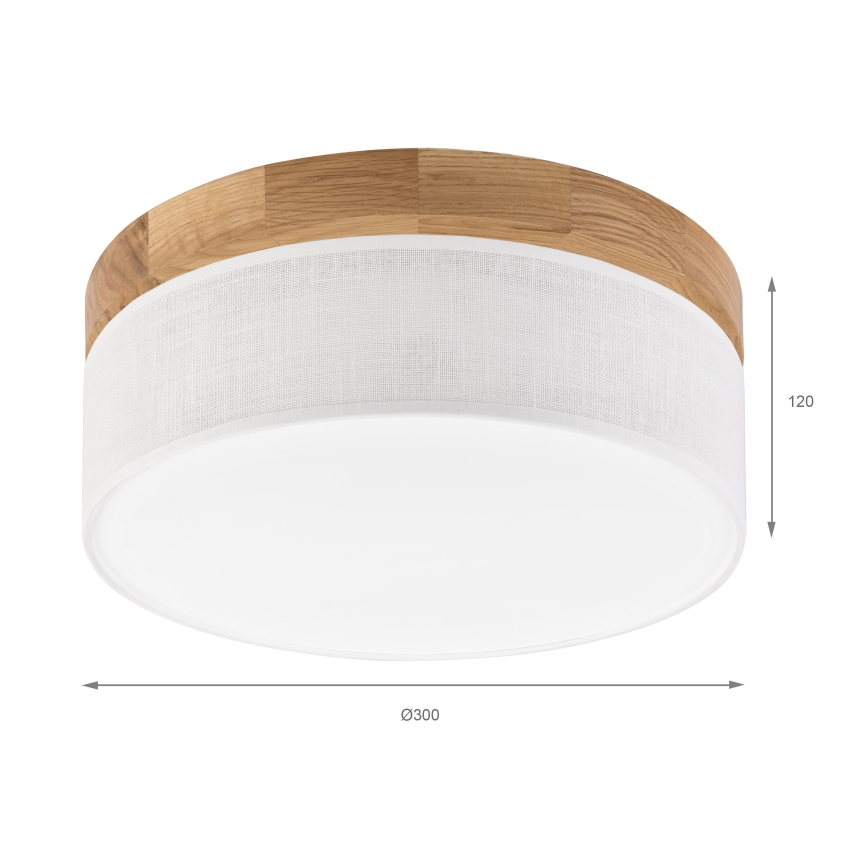 Brilagi - LED Plafoniera BELLADONNA LED/20W/230V Ø 30 cm bianco/rovere