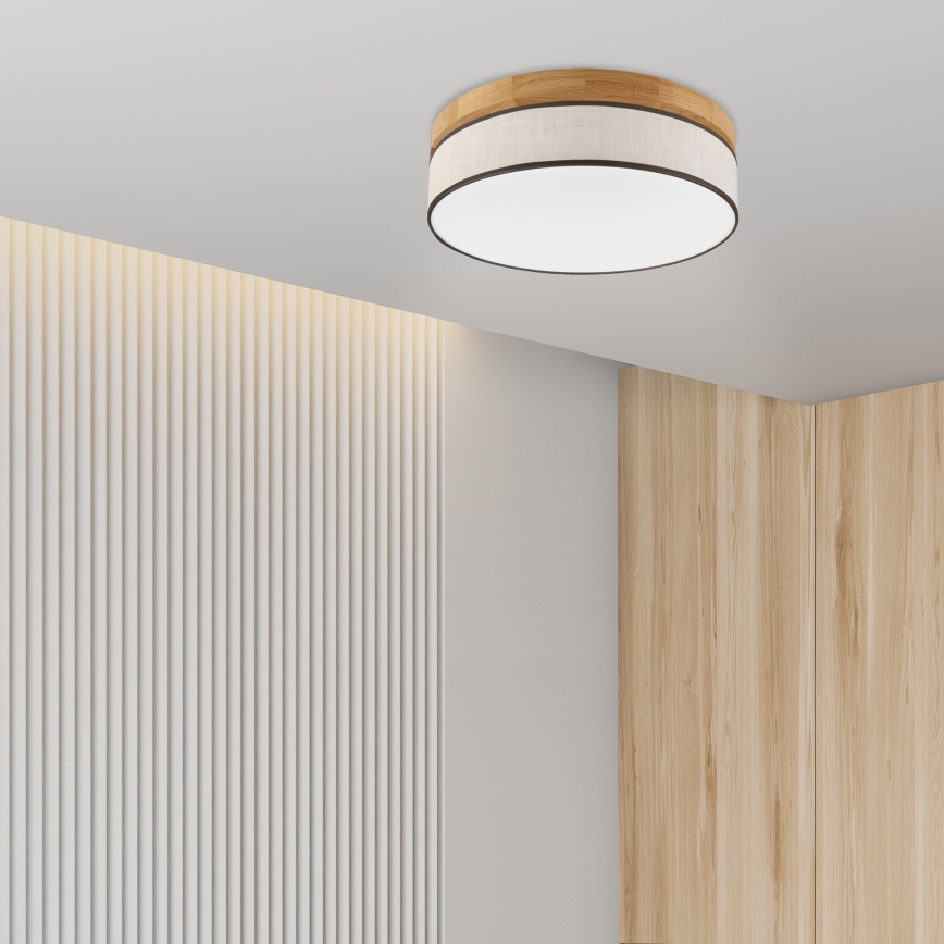 Brilagi - LED Plafoniera BELLADONNA LED/36W/230V Ø 40 cm crema/rovere