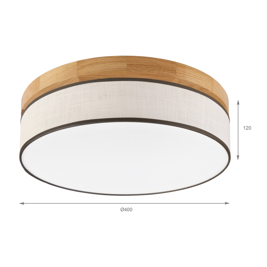 Brilagi - LED Plafoniera BELLADONNA LED/36W/230V Ø 40 cm crema/rovere