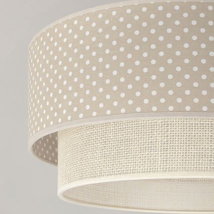 Brilagi - Lampada da soffitto LED BOHO BOBO 1xE27/60W/230V Ø 40 cm a pois beige/crema