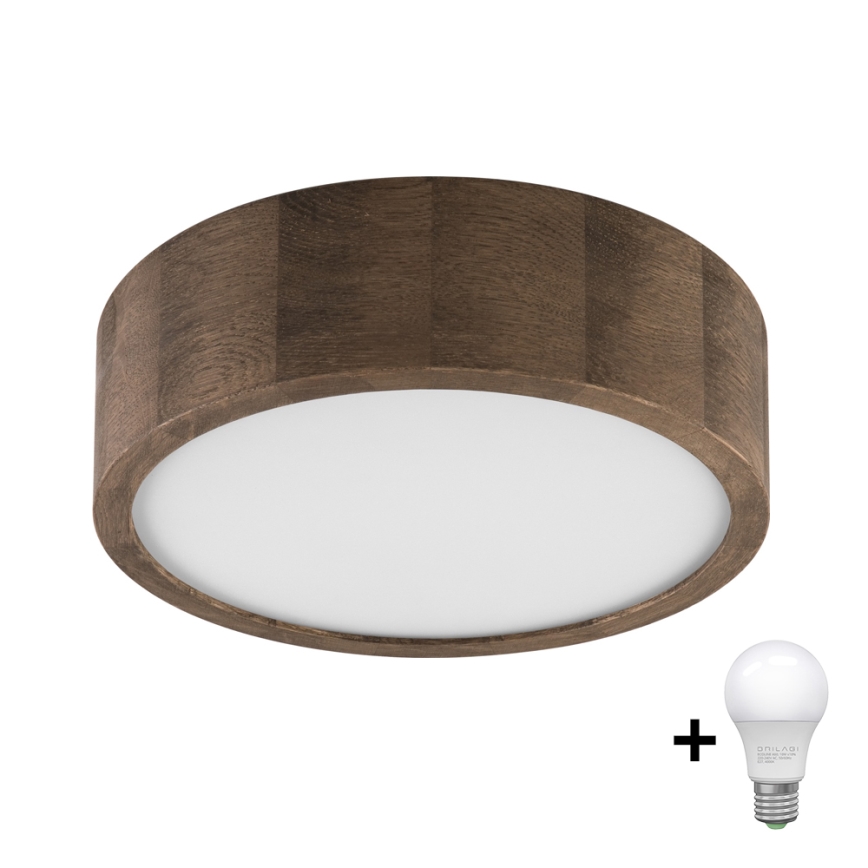 Brilagi - LED Plafoniera CARVALHO 1xE27/60W/230V quercia diametro 27 cm