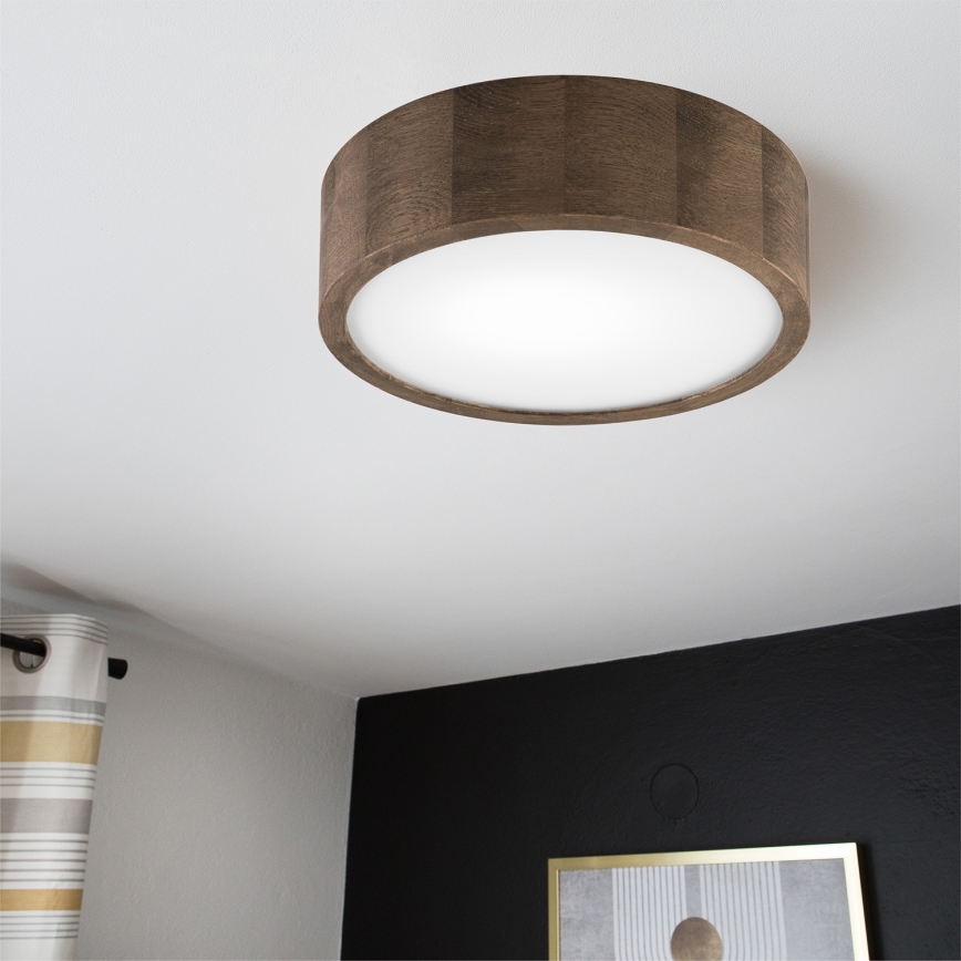 Brilagi - LED Plafoniera CARVALHO 1xE27/60W/230V quercia diametro 27 cm