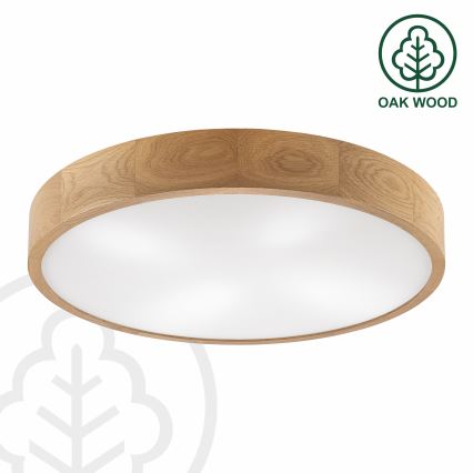 Brilagi - LED Plafoniera CARVALHO 4xE27/60W/230V rovere ø 57,5 cm