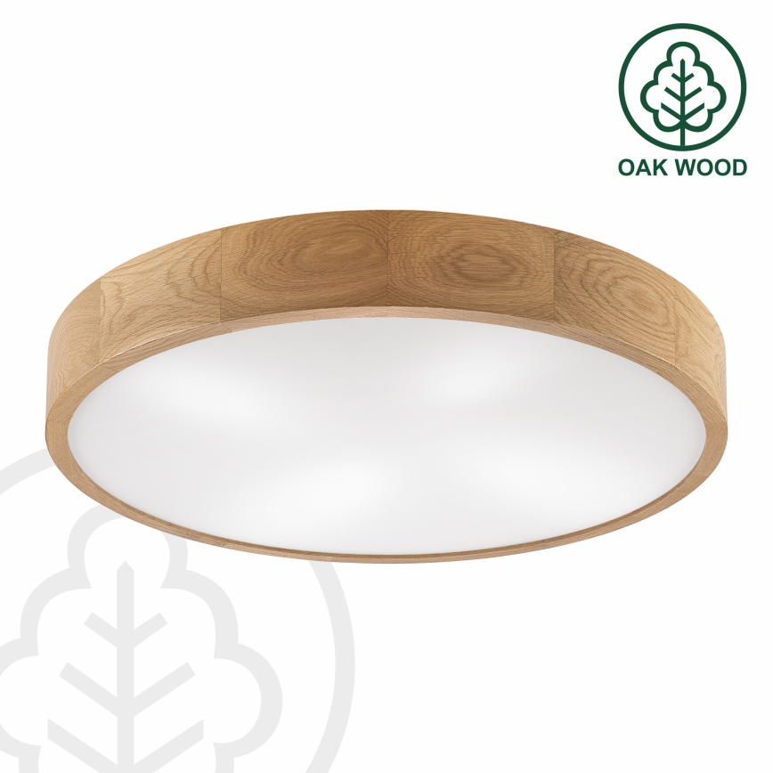 Brilagi - LED Plafoniera CARVALHO 4xE27/60W/230V rovere ø 57,5 cm