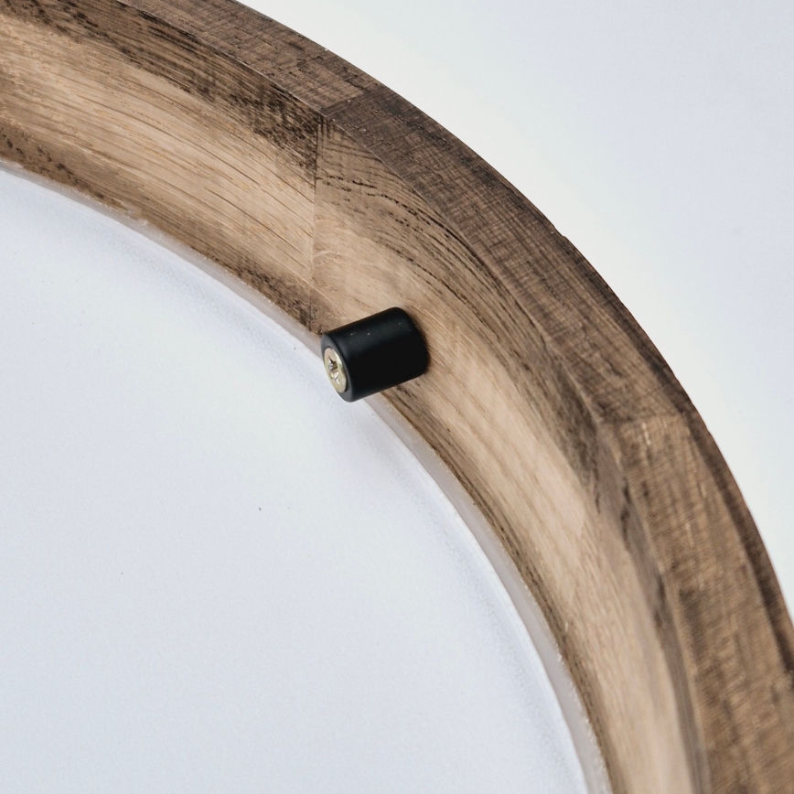 Brilagi - LED Plafoniera CARVALHO SLIM 2xE27/60W/230V quercia diametro 37 cm