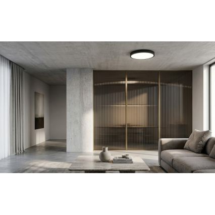 BRILAGI - Plafoniera LED per bagno con sensore ZENNA LED/18W/230V Ø 29,5 cm IP44 antracite + telecomando