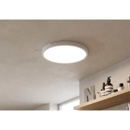 BRILAGI - Plafoniera da bagno LED con sensore ZENNA LED/18W/230V diam. 29,5 cm IP44 bianca + telecomando