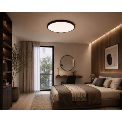 BRILAGI - Plafoniera LED per bagno ZENNA LED/36W/230V Ø 42 cm IP44 nero