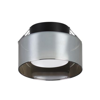 Brilagi - LED Plafoniera da incasso AURA LUX 1xGX53/30W/230V ø 13 cm nero/fumé