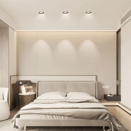 Brilagi - LED Plafoniera da incasso per bagno LED/18W/230V 3000K nera IP65