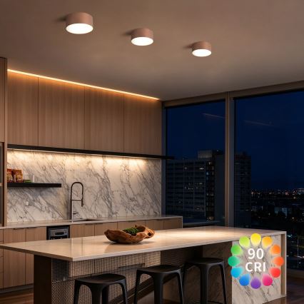 BRILAGI - Plafoniera per bagno LED FORIS LED/14W/230V Ø 12 cm bronzo IP44