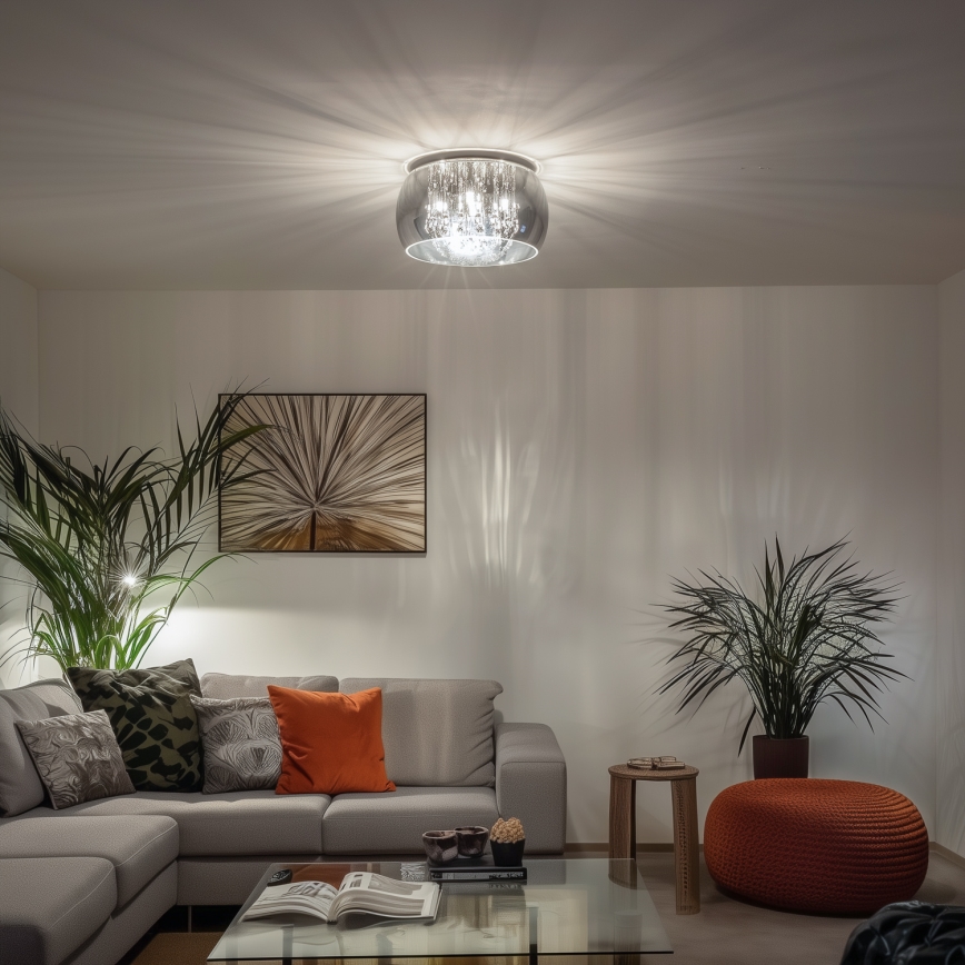Brilagi - LED Plafoniera di cristallo JEWEL 5xG9/42W/230V