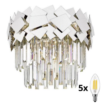 Brilagi - LED Plafoniera di cristallo MIRAGE 5xE14/40W/230V