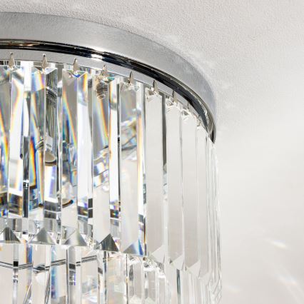Brilagi - LED Plafoniera di cristallo MOZART 5xE14/40W/230V cromo lucido