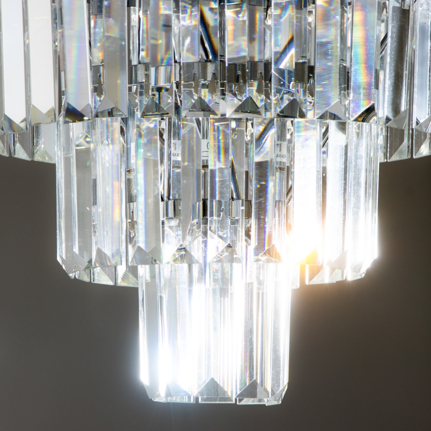Brilagi - LED Plafoniera di cristallo MOZART 5xE14/40W/230V cromo lucido