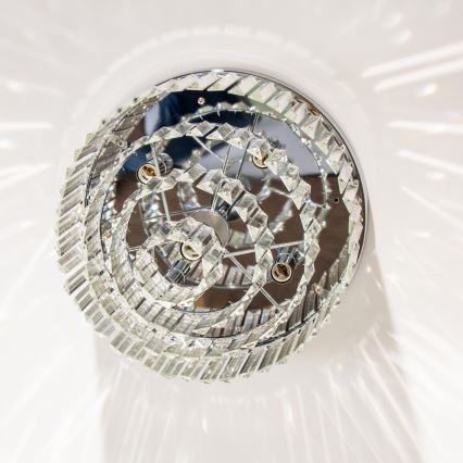 Brilagi - LED Plafoniera di cristallo MOZART 5xE14/40W/230V cromo lucido