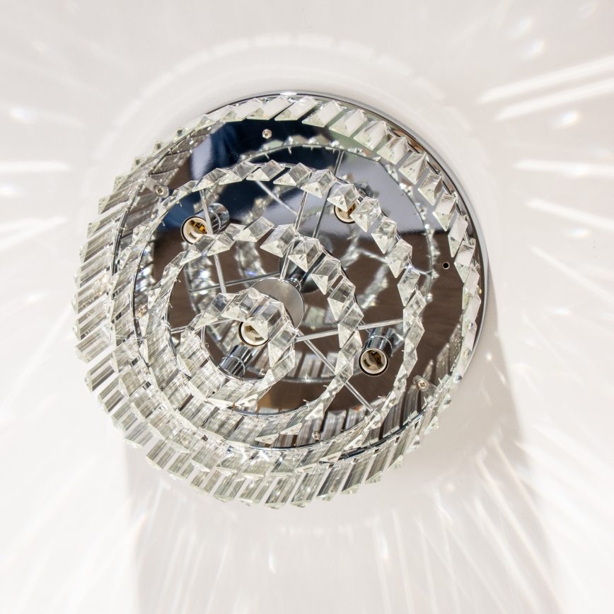 Brilagi - LED Plafoniera di cristallo MOZART 5xE14/40W/230V cromo lucido